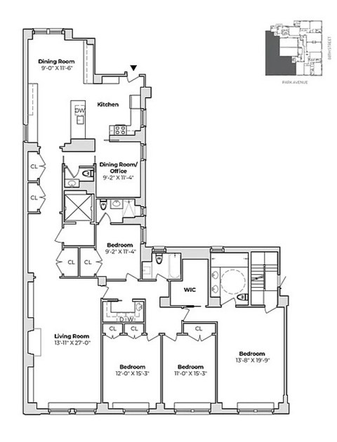 Floor plan for 4 beds, 3 baths, 2730 sqft